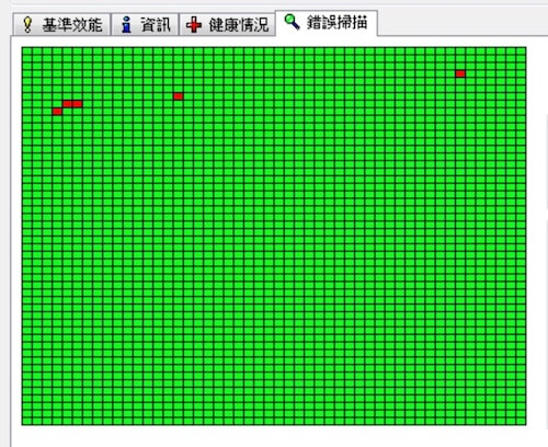 HD Tune檢測發現有硬碟壞軌問題資料又遺失