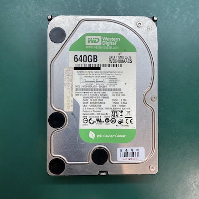 WD綠標硬碟，標榜低功率省電功能