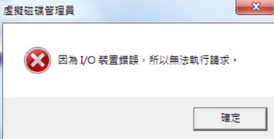 電腦跳出IO裝置錯誤,可能是電腦硬體或硬碟受損 電腦跳出IO裝置錯誤,可能是電腦硬體或硬碟受損
