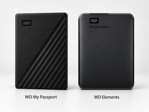 My Passport、Elements外接硬碟是WD常見的型號