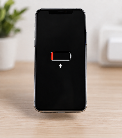iPhone顯示充電圖示,但無法開機 iPhone顯示充電圖示,但無法開機